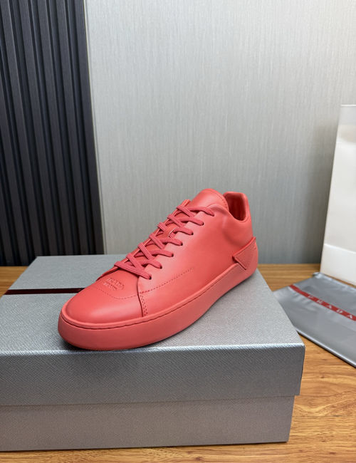 Prada Collapse Slip-on Sneakers With Leather Upper
