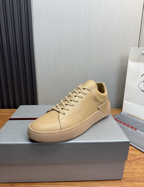 Prada Collapse Slip-on Sneakers With Leather Upper
