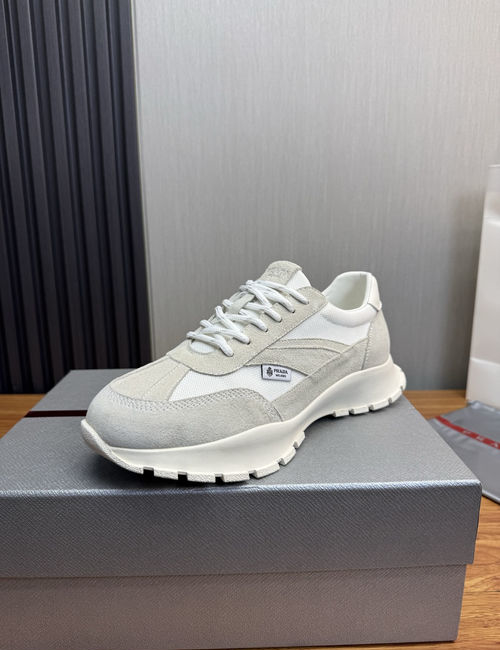 Prada Collapse Slip-on Sneakers With Leather Upper