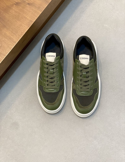 Zegna Triple Stitch Monte Breathable Casual Sneakers
