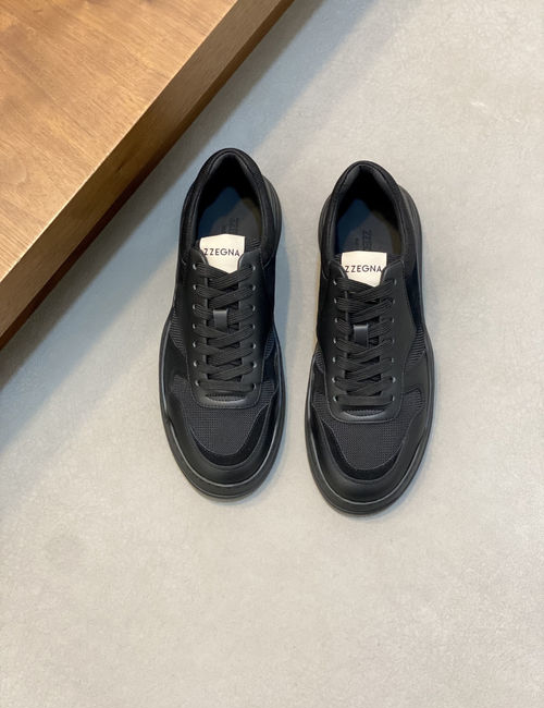 Zegna Triple Stitch Monte Breathable Casual Sneakers