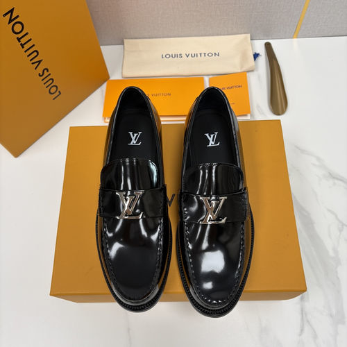 Louis Vuitton LV Classic Canvas Loafers With Metal Accents