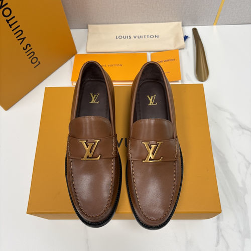 Louis Vuitton LV Classic Canvas Loafers With Metal Accents