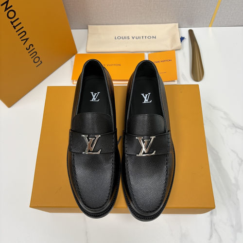 Louis Vuitton LV Classic Canvas Loafers With Metal Accents