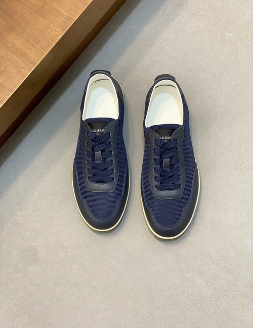 Armani Gyo Series Suede Casual Sneakers