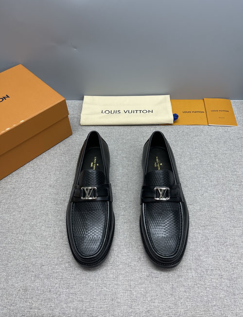 Louis Vuitton LV Major Classic Leather Loafers Non-slip Sole