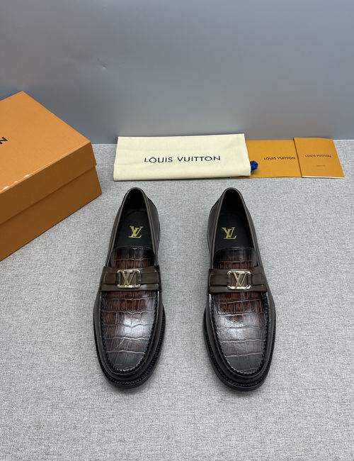 Louis Vuitton LV Major Classic Leather Loafers Non-slip Sole