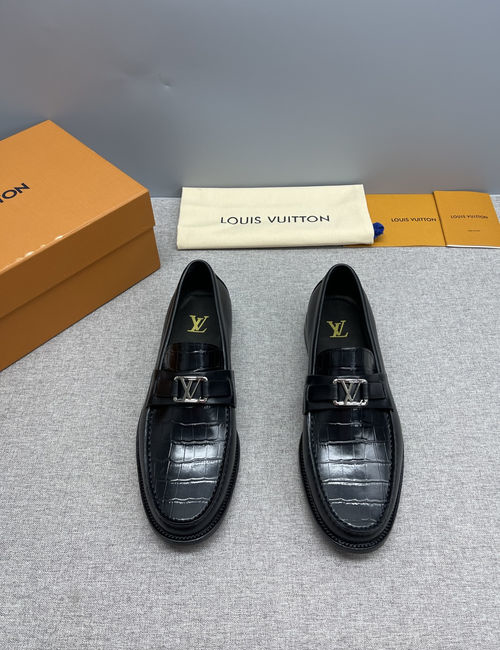 Louis Vuitton LV Major Classic Leather Loafers Non-slip Sole