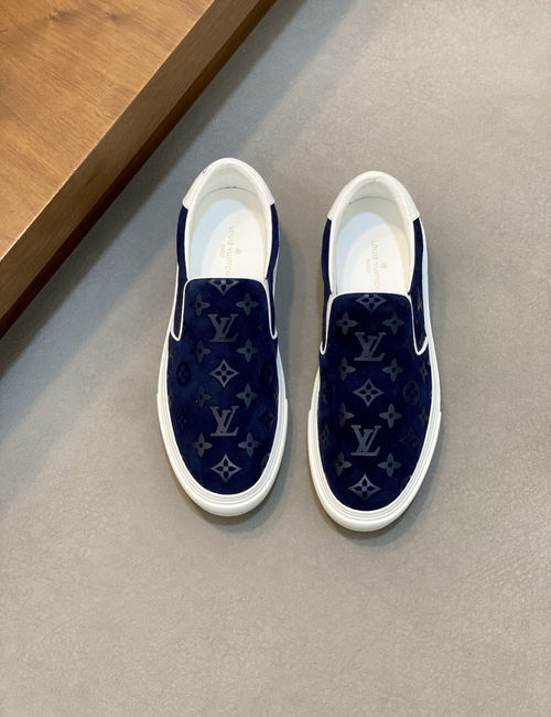 Louis Vuitton LV Leather Casual Shoes Lightweight TPU Sole