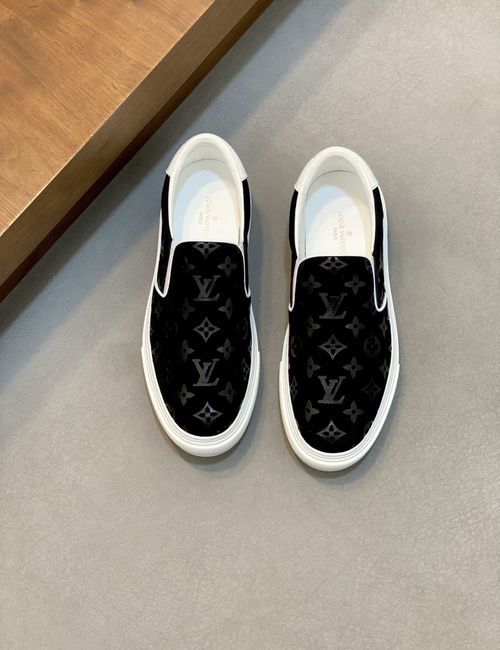 Louis Vuitton LV Leather Casual Shoes Lightweight TPU Sole