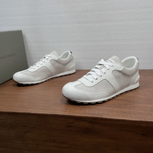 Brunello Cucinelli BC Leather Suede Retro Training Shoes