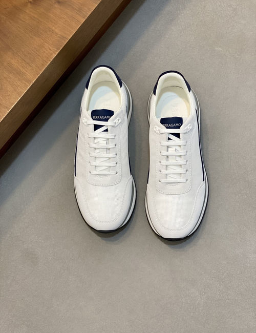 Ferragamo Leather Breathable Casual Sneakers