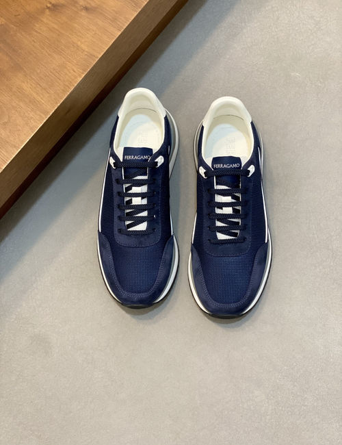 Ferragamo Leather Breathable Casual Sneakers