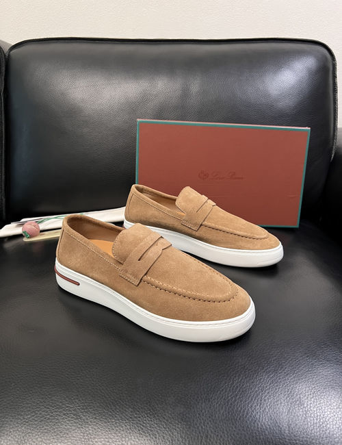 Loro Piana LP Premium Cow Leather Loafers Comfortable Sole