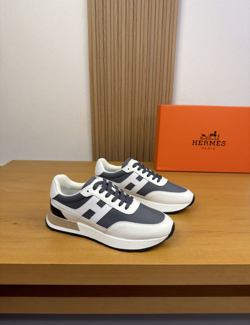 Hermes H Pattern Casual Sneakers