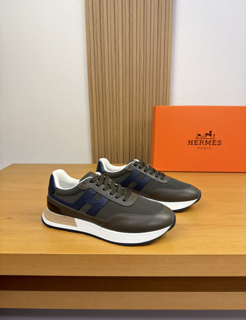 Hermes H Pattern Casual Sneakers