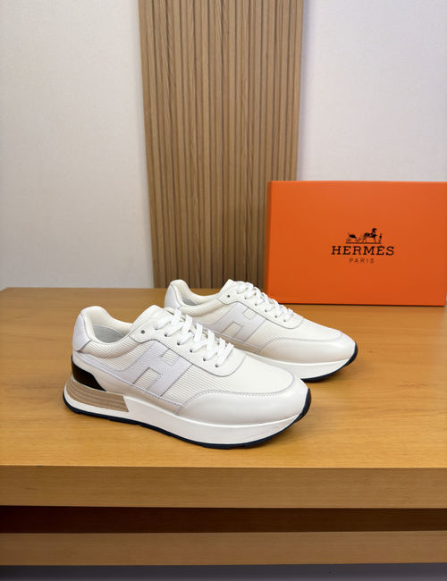 Hermes H Pattern Casual Sneakers