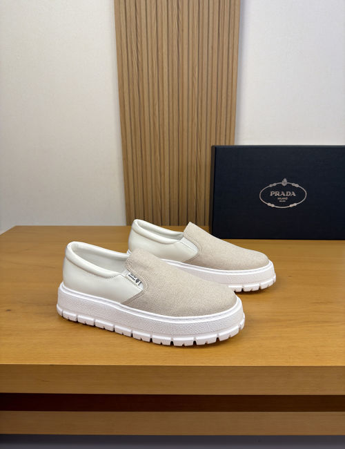Prada Napa Leather Casual Sneakers