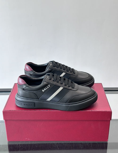 Bally Color-Block Sneakers, Leather Details, Comfortable Wear