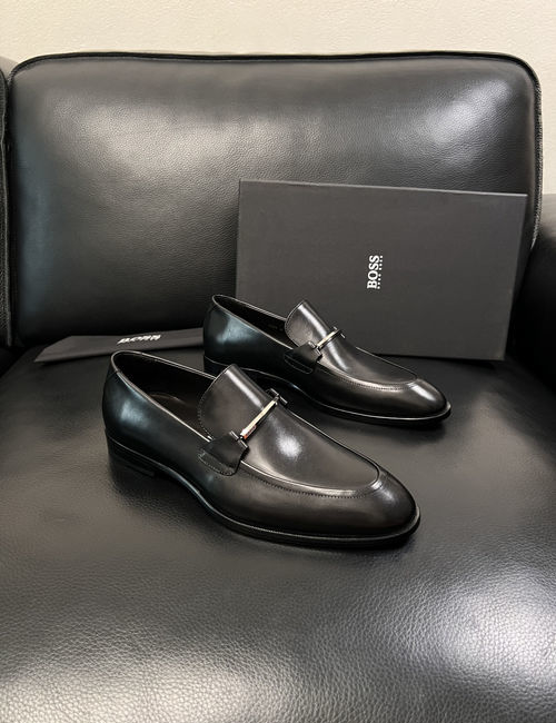 Hugo Boss Stitched Leather Formal Dress Shoes