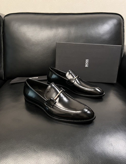 Hugo Boss Stitched Leather Formal Dress Shoes