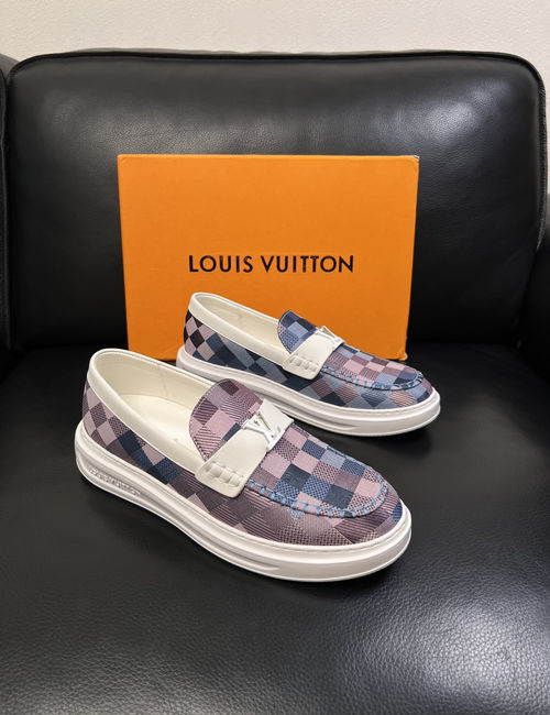 Louis Vuitton LV Color-block Sneakers Soft Comfortable Sole Shoes