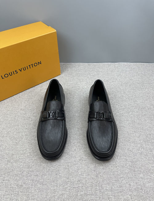 Louis Vuitton LV Major Handmade Loafers Leather Non-slip Sole