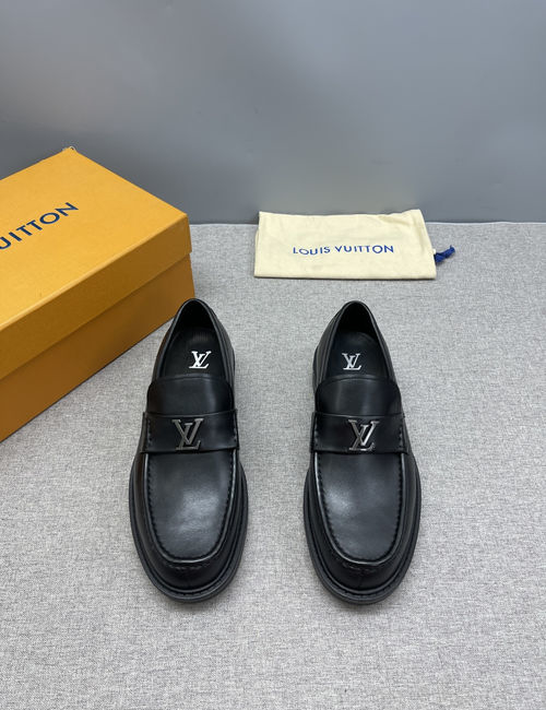 Louis Vuitton LV Derby Loafer Shoes Leather Upper