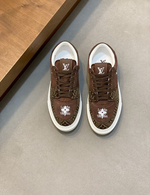 Louis Vuitton LV Grained Nappa Leather Casual Sneakers