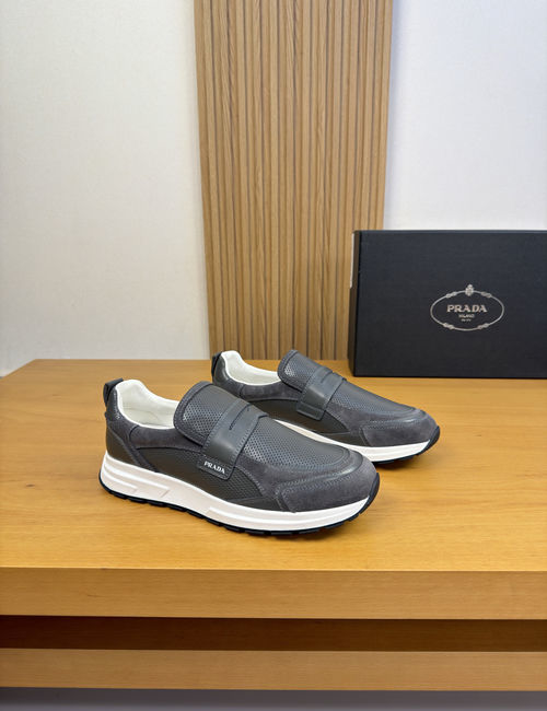 Prada Premium Leather Casual Sneakers