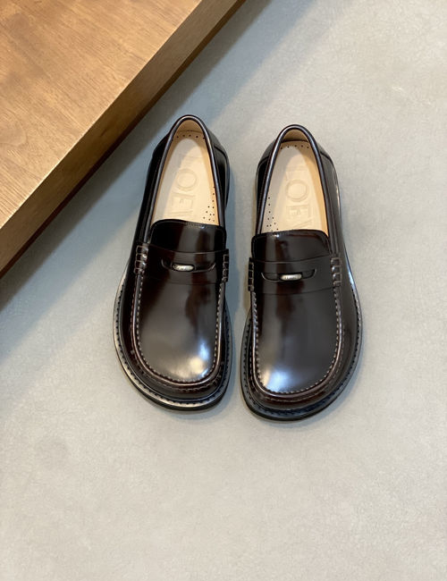 Loewe Business Leather Shoes Cowhide Upper