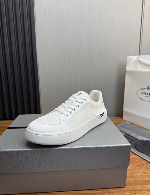 Prada Collapse Slip-on Sneakers With Leather Upper