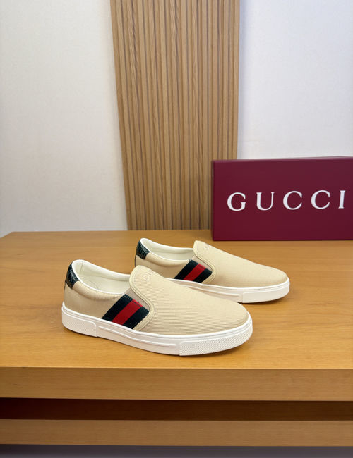 Gucci Casual Sports Sneakers With Premium Leather Upper