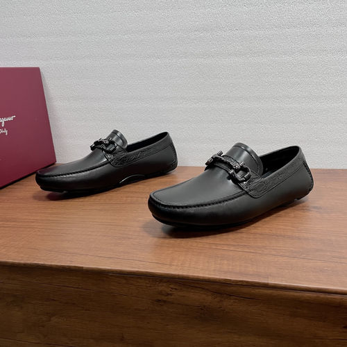 Ferragamo Classic Driving Moccasins With Horsebit Buckle