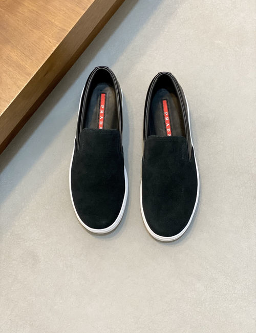Prada Suede Cowhide Lining Skate Shoes