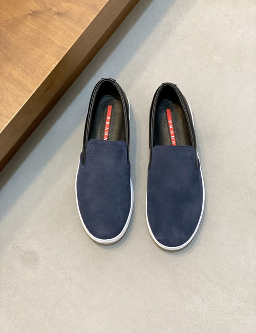 Prada Suede Cowhide Lining Skate Shoes