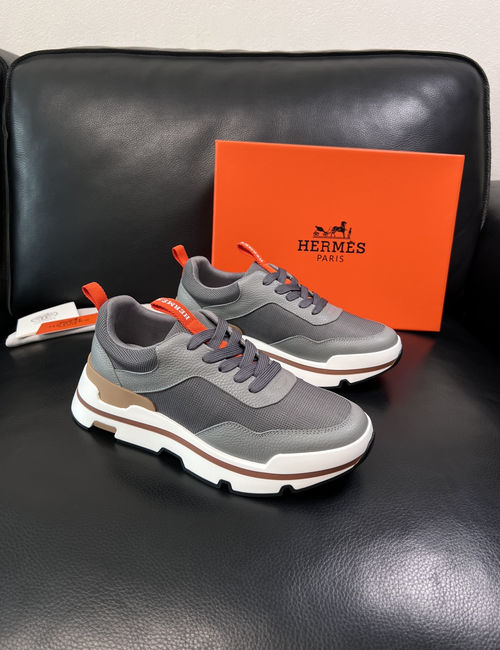 Hermes Premium Stitched Leather Shoes