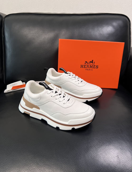 Hermes Premium Stitched Leather Shoes