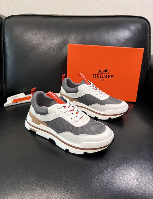Hermes Premium Stitched Leather Shoes