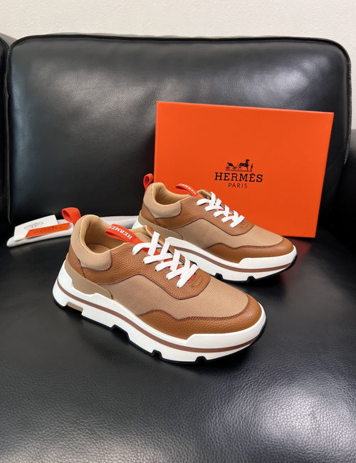 Hermes Premium Stitched Leather Shoes