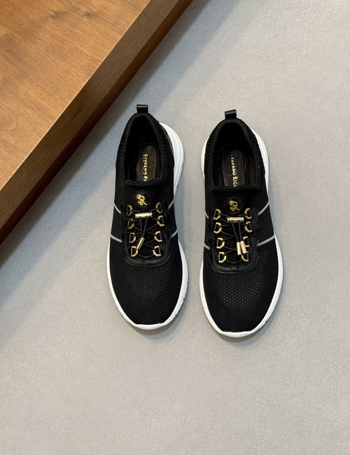 Stefano Ricci Breathable Mesh Leather Sneakers