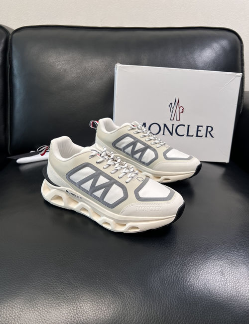 Moncler Genuine Leather Sneakers With Original Sole