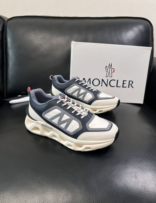 Moncler Genuine Leather Sneakers With Original Sole