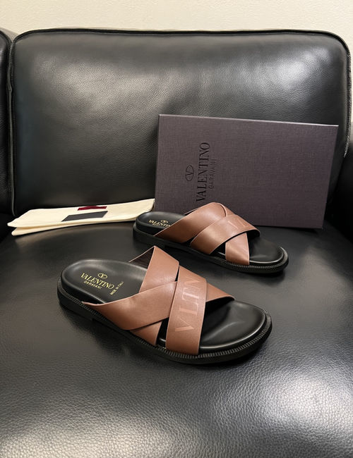 Valentino Suede Slippers With TPU Sole