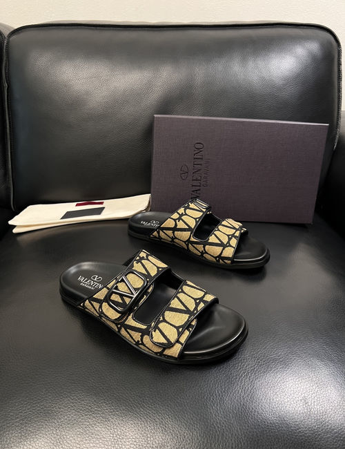 Valentino Suede Slippers With TPU Sole