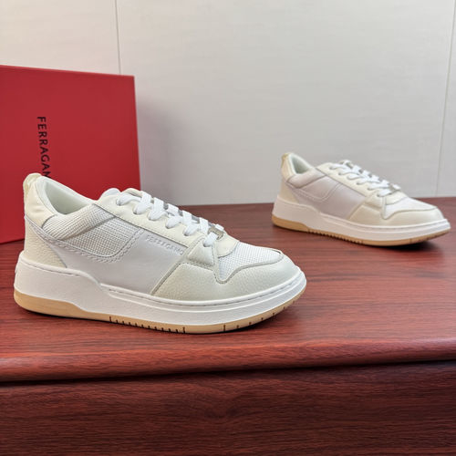Ferragamo Low-top Casual Sneakers With Rubber Soles