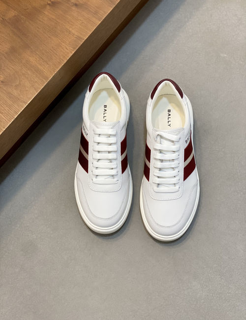 Bally Casual Leather Skate Shoes With Non-slip Sole