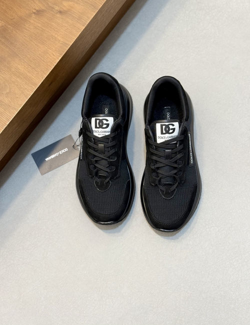 Dolce & Gabbana DG Cowhide Stitched Casual Sports Shoes
