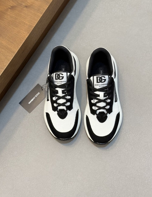 Dolce & Gabbana DG Cowhide Stitched Casual Sports Shoes