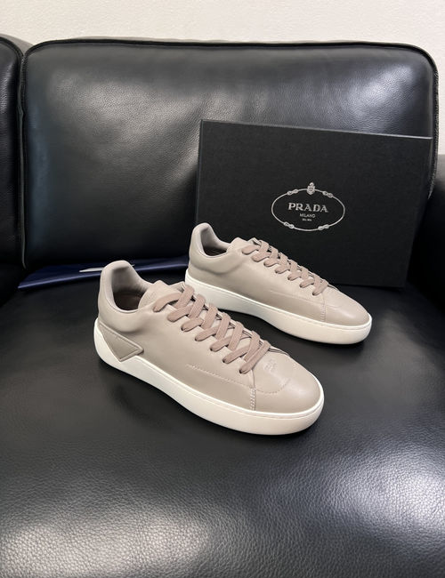 Prada Cowhide And Fabric Casual Sneakers